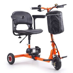 Foldable 3 Wheel Mobility Scooter for Seniors, Portable Electric Powered Mobility Scooter with 12 Mile Long Range